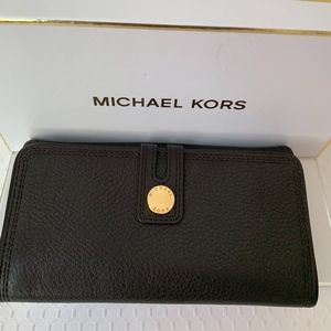 Michael Kors HARNESS Carryall Leather Dark Choc